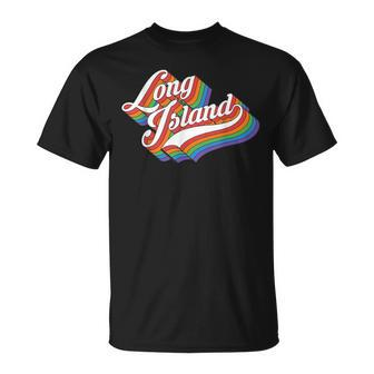 Long New York Island Retro Vintage 70S Style Love T-Shirt - Monsterry CA