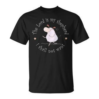 The Lord Is My Shepherd I Shall Not Want T-Shirt - Monsterry DE