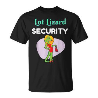 Lot Lizard Security Trailer Park Redneck T-Shirt - Monsterry UK