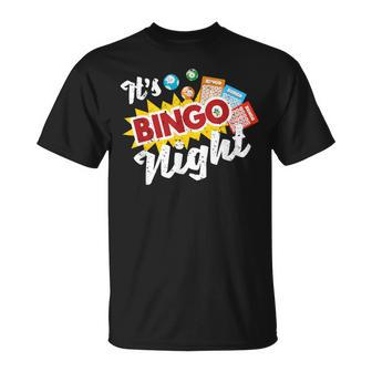 Lotto Bingo Player Its Bingo Night Gambling Lottery Bingo T-Shirt - Thegiftio UK