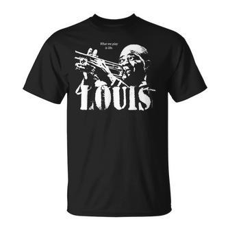 Louis Jazz Wisdom Trumpet Musician 1-Color T-Shirt - Monsterry CA