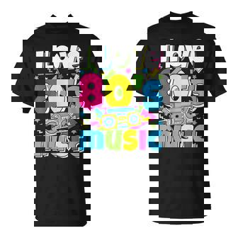 I Love 80'S Music Traje De Fiesta Retro De Los Años 80 Y 80 Camiseta unisex - Regaloses