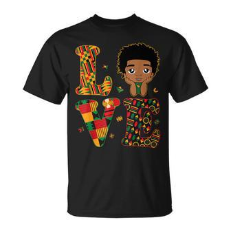 Love African Kente Toddler Boys Black History Month Proud T-Shirt - Monsterry