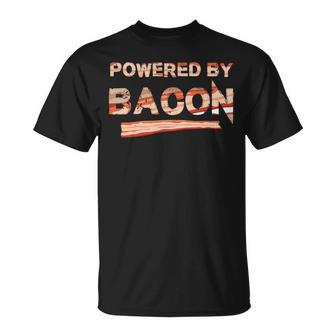 Love Bacon Powered By Bacon Idea Fun T-Shirt - Monsterry DE