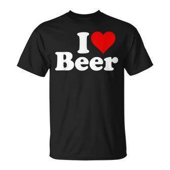 I Love Beer I Heart Beer T-Shirt | Mazezy