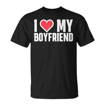 I Love My Bf Boyfriend T-Shirt - Seseable
