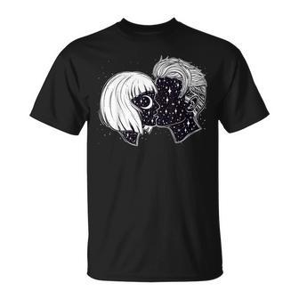 Love Boho Kiss The Valentine Cosmic Couple T-Shirt - Monsterry