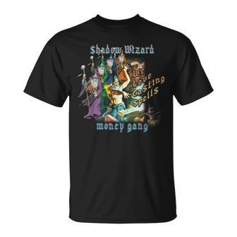 We Love Casting Spells Shadow Wizard Gang Meme T-Shirt - Monsterry