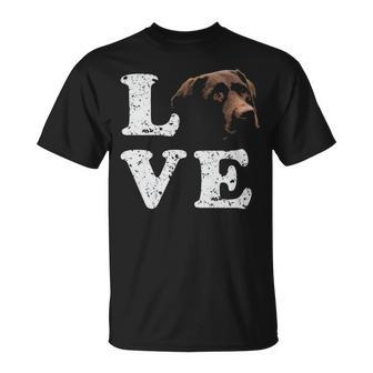 Love My Chocolate Lab Labrador Retriever T-Shirt | Mazezy