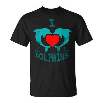 I Love Dolphins Idea T-Shirt - Monsterry UK