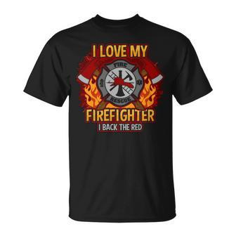 I Love My Firefighter T-Shirt | Mazezy