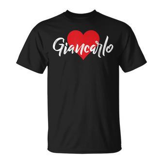 I Love Giancarlo First Name I Heart Named T-Shirt - Monsterry CA