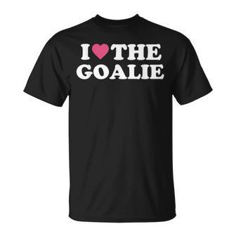 I Love The Goalie Cute Soccer Goalie Family Grandma Mom T-Shirt - Monsterry UK