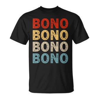 Love Heart Bono Grunge Vintage Style Black Bono T-Shirt - Monsterry UK