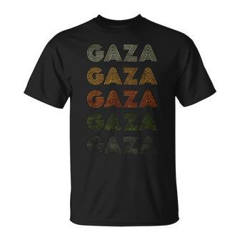 Love Heart Gaza Grunge Vintage Style Black Gaza T-Shirt - Monsterry CA