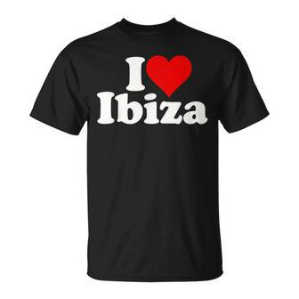 I Love Heart Ibiza Spain Balearic Islands T-Shirt - Thegiftio UK