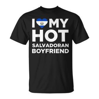 I Love My Hot El Salvadoran Boyfriend Cute El Salvador Native Relationship T-Shirt - Monsterry AU