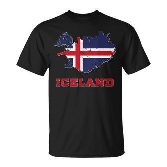 I Love Iceland Pride Flag Icelander Home Souvenir T T-Shirt - Monsterry UK