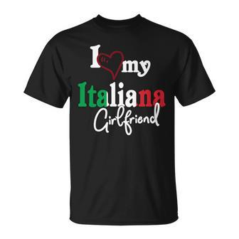 I Love My Italian Girlfriend Artistic Italia T-Shirt - Monsterry UK