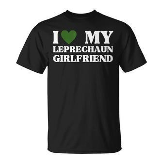 I Love My Leprechaun Short Girlfriend St Patricks Day T-Shirt - Monsterry