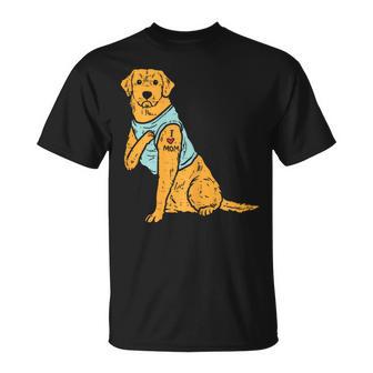 I Love Mom Golden Retriever Labrador Dog Lover Women T-Shirt - Monsterry UK