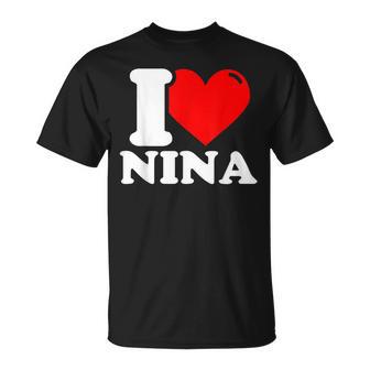 I Love Nina T-Shirt - Geschenkecke