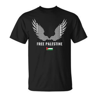 I Love Palestine Free Palestine Gaza Flag Palestinian Scarf T-Shirt - Monsterry