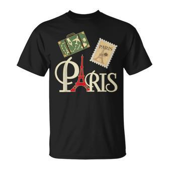 I Love Paris French Vintage Souvenir For Traveler T-Shirt - Monsterry DE