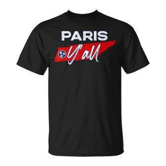 I Love Paris Tennessee Y'all Tn Volunr Pride T-Shirt - Monsterry DE