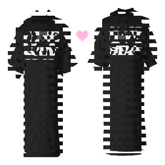 I Love Sadaf Nombre De Sadaf A Juego Para Novia Y Novio Manga Larga Camiseta unisex - Regaloses