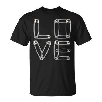 Love Safety Pin You Are Safe With Me T-Shirt - Monsterry