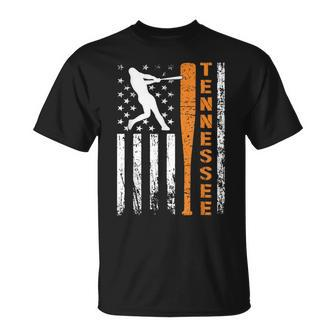 I Love Tennessee Souvenir Tennessee Us Baseball Flag 2024 T-Shirt - Thegiftio UK
