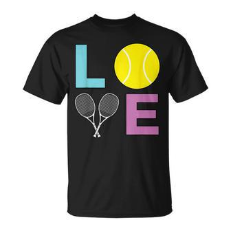 I Love Tennis Tennis Player T-Shirt - Monsterry DE