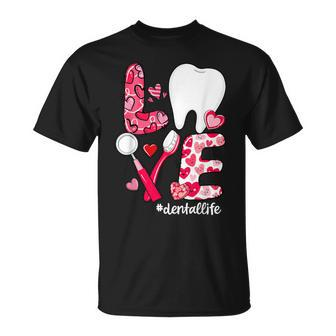 Love Tooth Heart Dental Life Valentine's Day T-Shirt - Monsterry DE