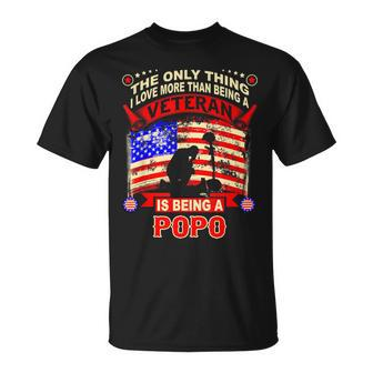I Love More Than Being A Veteran Is Being A Popo T-Shirt - Monsterry