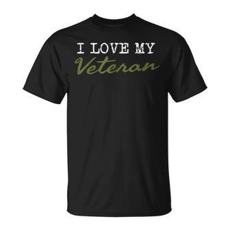 I Love My Veteran Veterans Day T-Shirt - Monsterry AU
