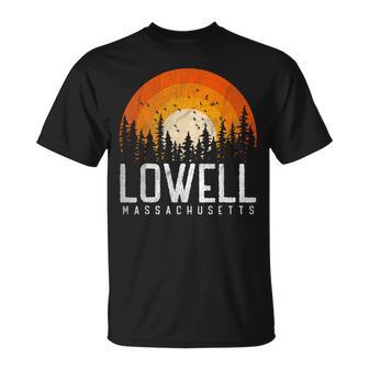 Lowell Massachusetts Ma Vintage 70S 80S 90S Retro T-Shirt - Monsterry DE