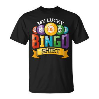 My Lucky Bingo Bingo Player T-Shirt - Seseable