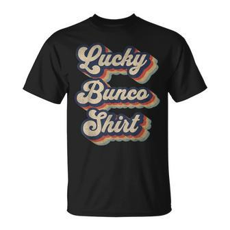Lucky Bunco Vintage Bunco Dice Game T-Shirt - Monsterry DE