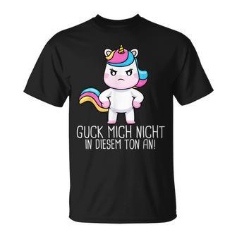 Lucky Mich Nicht In Dieser Ton An Unicorn T-Shirt - Seseable