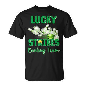Lucky Strikes Matching Bowling Team St Patrick's Day T-Shirt - Thegiftio UK