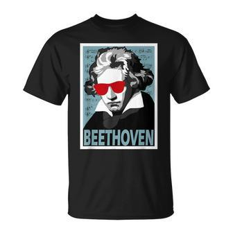 Ludwig Van Beethoven Poster Style Graphic T-Shirt - Monsterry