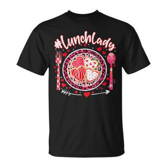 Lunch Lady Happy Valentine's Day Cafeteria Worker T-Shirt - Monsterry AU