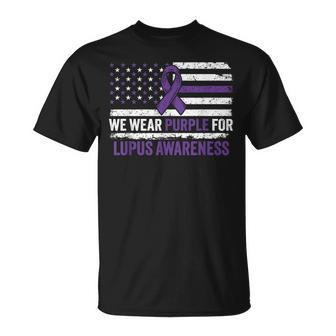 Lupus Awareness We Wear Purple For Lupus Awareness T-Shirt - Monsterry CA
