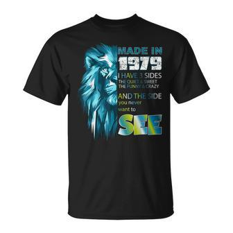 Made In 1979 Lion And Quote Year T-Shirt | Mazezy