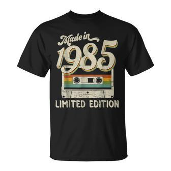 Made In 1985 Limited Edition 37Th Birthday Cassette Tape T-Shirt - Monsterry UK