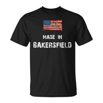 Made In Bakersfield Patriotic I Love Bakersfield T-Shirt - Monsterry UK