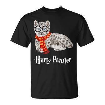 Magic Snow Leopard Harry Pawter T-Shirt - Monsterry