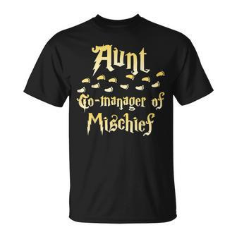 Magical Aunt Manager Of Mischief Matching Family Birthday T-Shirt - Monsterry AU