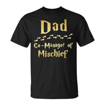 Magical Dad Manager Of Mischief Birthday Family Matching T-Shirt - Thegiftio